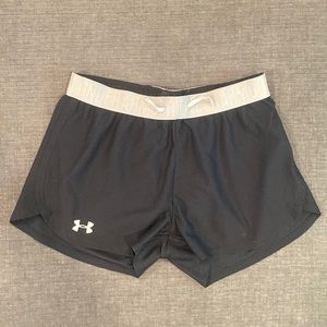 Under Armour black running shorts